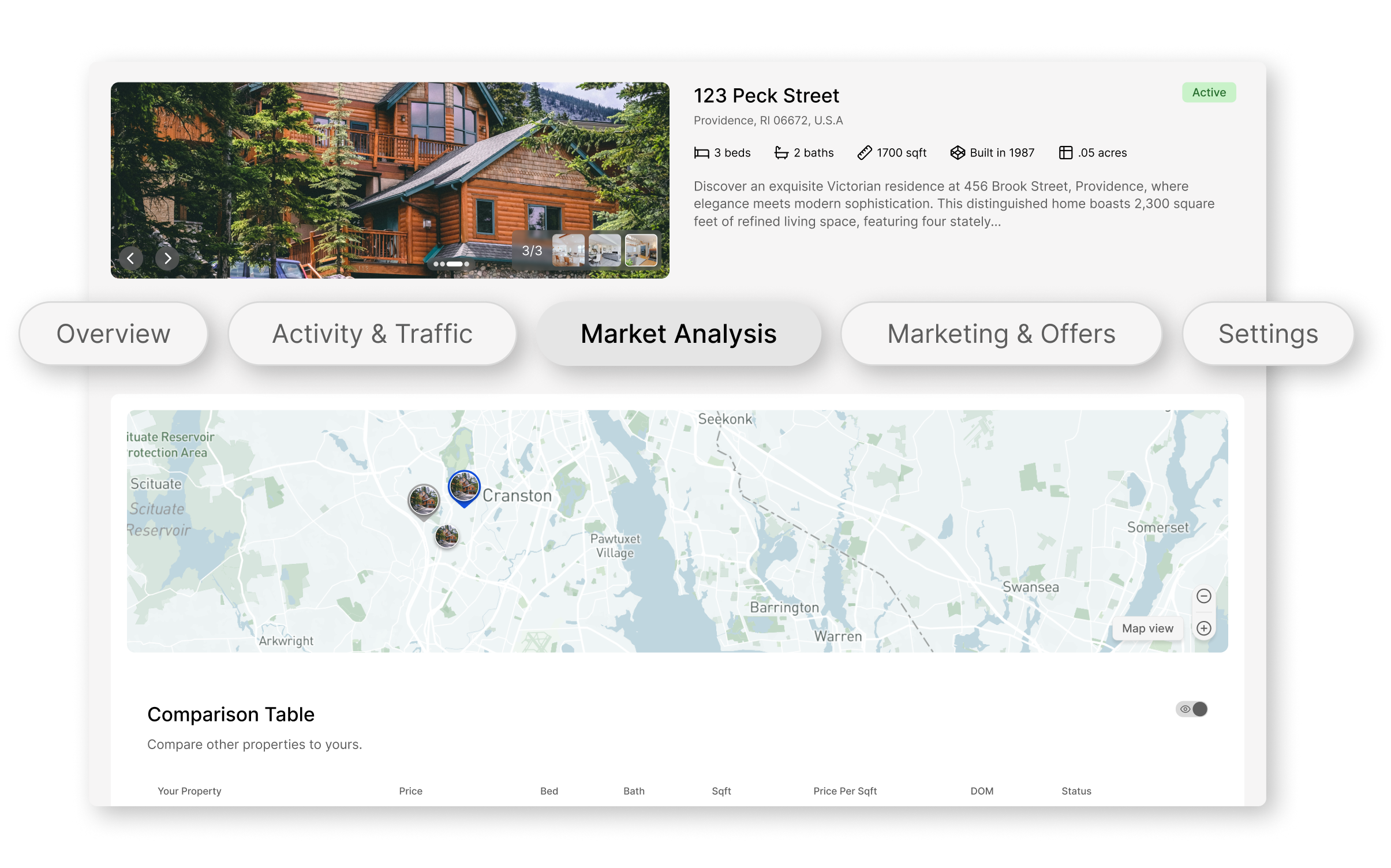 Mobile view of seller portal with notifications